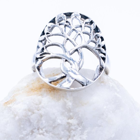Tree and Roots Silver Ring - Picture 4 of 5